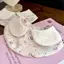 Dễ Thương Thú Cưng Nước Bọt Khăn Mèo Yếm Nơ Yếm Chó Nhỏ Muppet Xanh Trắng Teddy Bichon Trang Trí Mảnh
