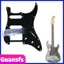 Guansfs Phụ kiện Pickguard Guitar điện chất lượng cho ST SQ SSH - và thiết kế thời trang (Đen)