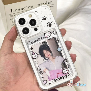Hộp đựng thẻ in hình Cat Paw dễ thương cho Samsung Galaxy S26 S25 Edge S24 S23 S22 S21 Plus FE + Note 20 Ultra 5G 4G Vỏ mềm trong suốt Vỏ chống sốc 2 trong 1 Cặp đôi