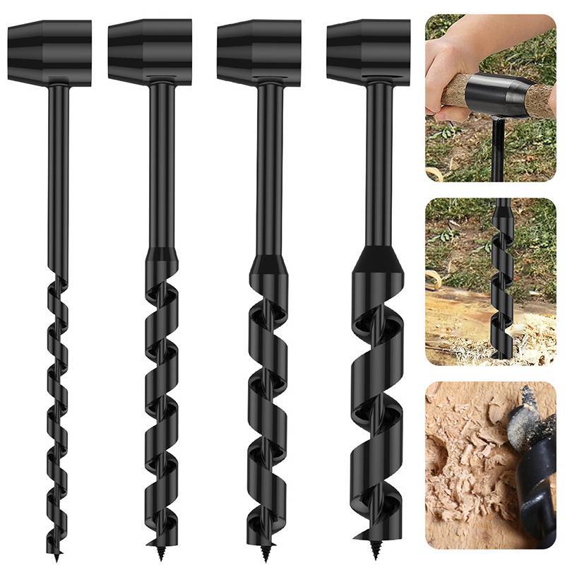 VHDD Tay Gỗ Đấm Hướng Dẫn Sử Dụng Auger Khoan Bush-Craft Thép Carbon Di Động Sinh Tồn Bit Ngoài Trời Mở Rộng Mũi Khoan VN