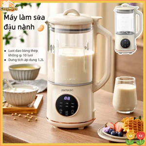 Máy làm sữa đậu nành 10 lưỡi dao,Máy nấu sữa đậu nành thông minh , hẹn 24h, chống dính, dễ vệ sinh