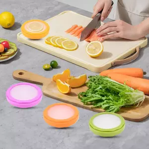 Hộp Bảo Quản Trái Cây Silicon Hộp Bảo Quản Trái Cây Kín Hơi Có Thể Tái Sử Dụng 4X Tiết Kiệm Không Gian Veggie Saver Cho Hành Phô Mai jiwvn