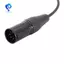 Bộ chuyển đổi giắc cắm kép GA sang 5 chân XLR Cáp tai nghe hàng không màu đen để liên lạc hàng không