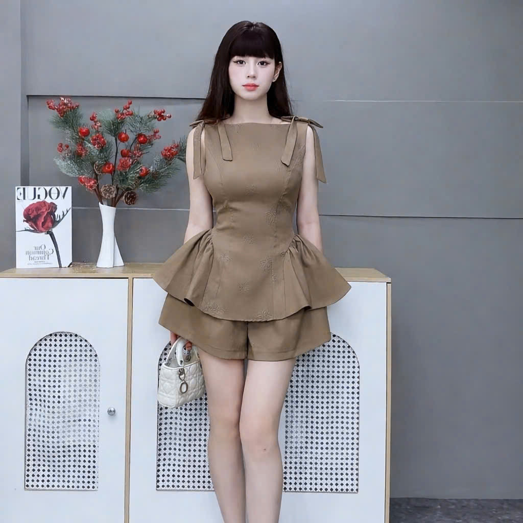 (MAY ĐẸP ) SET BỘ Nữ  RUBY Thiết Kế Mới Dập HOA Nổi Mới THỜI TRANG Dễ Mặc CÓ BIGSIZE HIYU 66 STORE