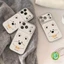 Ốp Điện Thoại Chó Con Dễ Thương Cho Vivo X300 X300S X200 FE X100 X100S X90 X90S X80 X70 X60 X50 G2 V21 V20 Pro Plus V15 5G 4G Vỏ Da PU Hoạt Hình Chó Ins Phong Cách 3D Vỏ Mềm