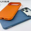 Ốp Lưng Likgus Da PU Cho iPhone 17 Pro Max - Viền Camera Khung Nổi, Sạc Từ Tính, Chống Sốc Sang Trọng