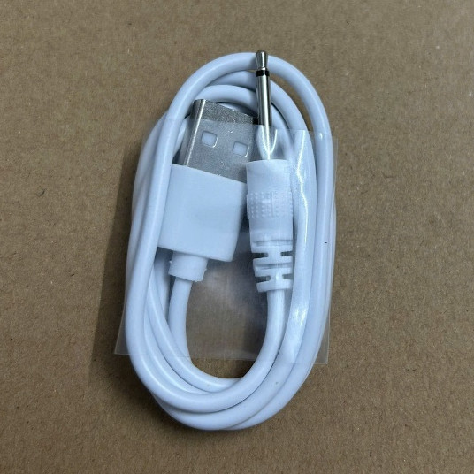 CP19 - Dây sạc máy massage đầu usb sang đầu kim tròn dành cho các loại máy mặt mắt body toàn thân đầu nhọn B79 cáp