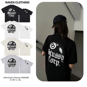 Áo Thun STU 8 BALL CORP TEE IN BLACK Premium Cotton 250GSM cá tính phong cách