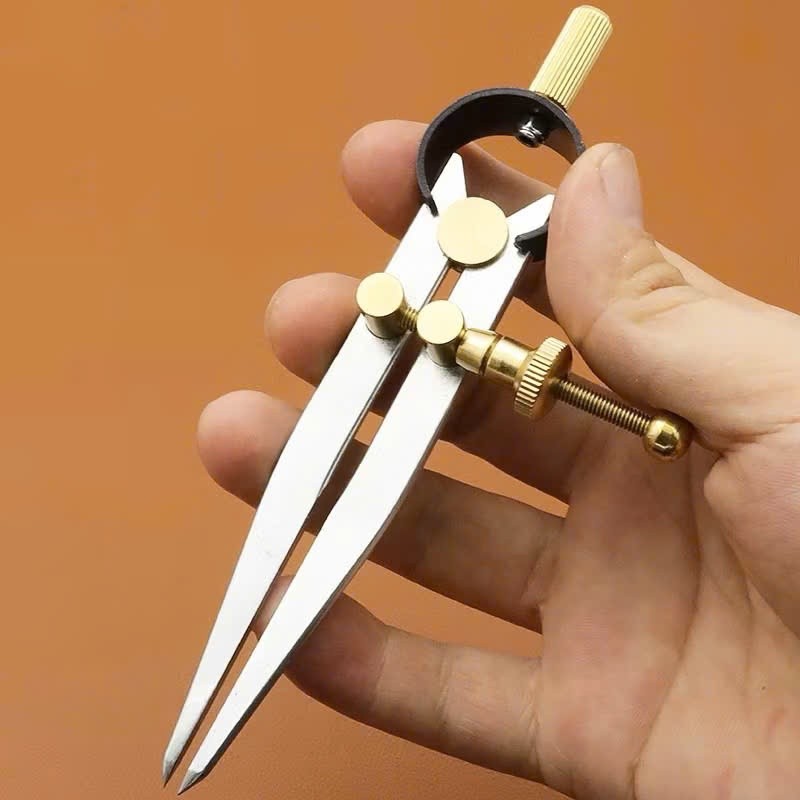 Compa điều chỉnh khoảng cách đa năng cho da Lấy dấu / Đánh dấu،Dụng cụ làm da،2 chấu / 2 mũi