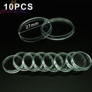 Durable Transparent Plastic Coin Collecting Box Case Capsule Holds 1025pcs Coins