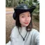 Mũ cao bồi nữ phương tây với dây rút và vành lớn, chống nắng hiệu quả cho kỳ nghỉ hè, câu cá và leo núi.