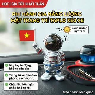 Năng Lượng Mặt Trời Phi Hành Gia Trang Trí Bảng Điều Khiển Ô Tô ABS Xoay Tay Đồ Chơi Nội Thất Ô Tô Bàn Đồ Trang Trí Quà Tặng