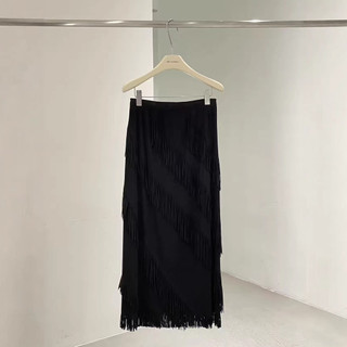 Miyake Váy Nữ Màu Trơn Xếp Ly Thanh Lịch, Co Dãn Eo, Phù Hợp Váy Sang Trọng