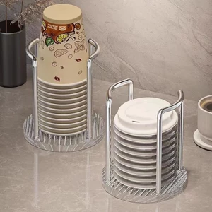 Ánh Sáng Sang Trọng Cốc Giấy Dùng Một Lần Cốc Hút Máy Để Bàn Lưu Trữ Acrylic Trà Thương Mại Cốc Nước Lưu Trữ HOAJ