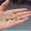 Cát Vàng Sanrio Máy Chạy Bộ Mặt Dây Chuyền Màu Mạ Vàng Ngay Lập Tức Mặt Dây Chuyền May Mắn Pudding Chó Kuromi Vòng Tay Vòng Cổ Mặt Dây Chuyền
