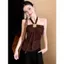 Milyfashion Ống Top Kim Loại Khóa Phong Cách Retro, Viền Dây Cổ Không Đều, Sang Trọng Cho Hot Girl