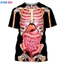 Bộ xương nội tạng 3D - áo sơ mi ngộ nghĩnh cho mùa hè