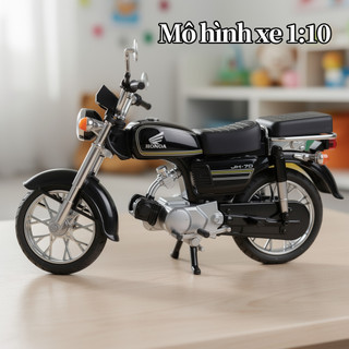 Honda JH70 Mẫu Xe Đạp 1 10 Cân Diecast Xe Máy Đồ Chơi Kim Loại Xe Tăng Cao Su Lốp Quà Tặng Trang Trí