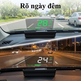 GPS HUD Đồng hồ tốc độ Đầu hiển thị LED kỹ thuật số Báo động tốc độ ô tô USB Beidou Tự động bật tắt