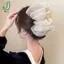 Retro Mới Lớn Bướm Mây Lưới Kẹp Tóc Thời Trang Đuôi Ngựa Cá Mập Lấy Kẹp Bé Gái Quà Tặng Phụ Kiện Tóc