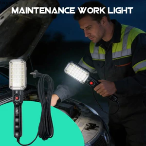 Đèn LED làm việc LACYESUK, Đèn làm việc cầm tay có dây LED mạnh mẽ, Đèn cơ khí Móc xoay đôi USB có thể sạc lại với đèn sửa chữa tự động Sửa chữa ô tô