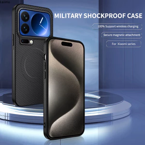 Ốp điện thoại chống sốc Carbon siêu mỏng từ tính cho Xiaomi 17 Pro Max Ultra 15T 14T 13T 12T 11T Pro