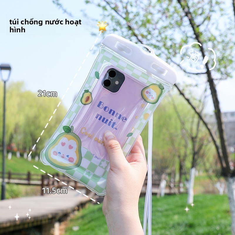 Ốp điện thoại di động chống nước này có chức năng chống nước hoàn toàn, có thể bảo vệ thiết bị khi bơi lội, đi biển và đi mưa.