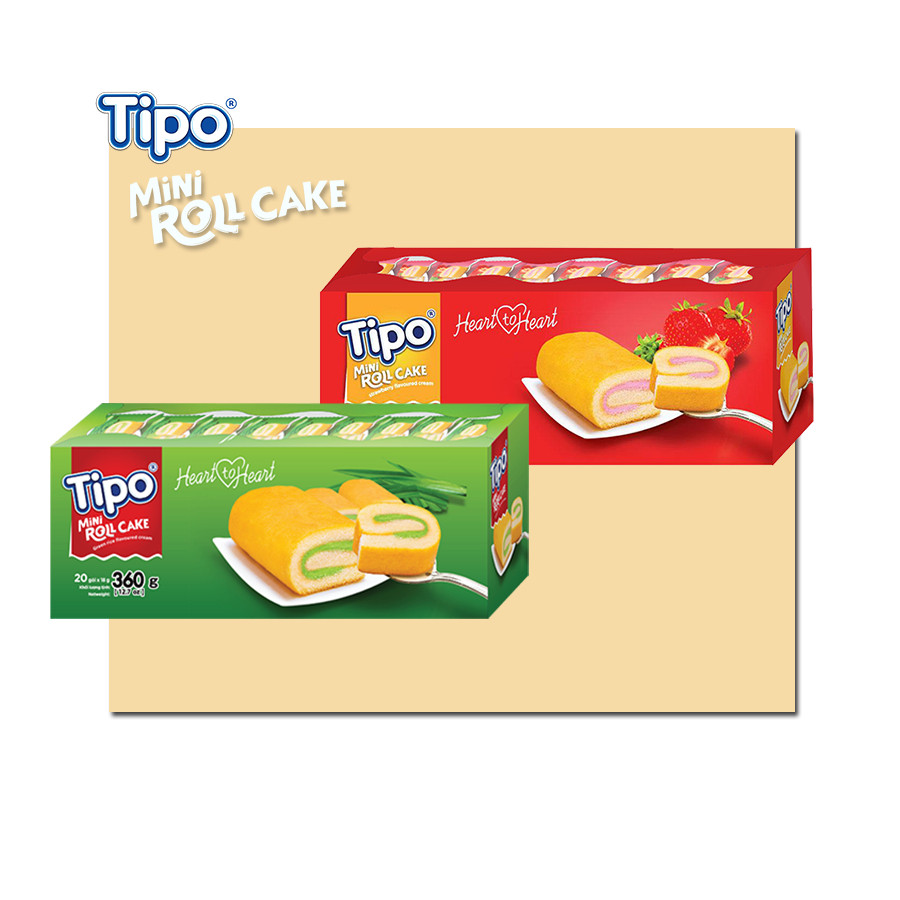 Bánh Bông Lan Cuộn Cốm Tipo 360g