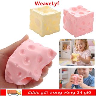 WEAVELYF Phô Mai Bóp Fidget Đồ Chơi, Chống Căng Thẳng Họa Tiết Squishy Jumbo Phô Mai Khối Bóng Căng Thẳng, Chống Nổ Hình Dạng ASMR Đồ Chơi Căng Thẳng Cảm Giác Quà Tặng Sinh Nhật