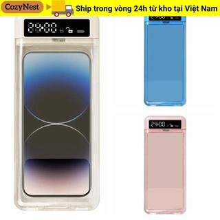 Hộp khóa điện thoại COZYNEST có hẹn giờ, Nắp trong suốt Màn hình LCD Hộp lưu trữ tủ khóa điện thoại, Hộp điện thoại di động tự điều khiển 24 giờ ADHD