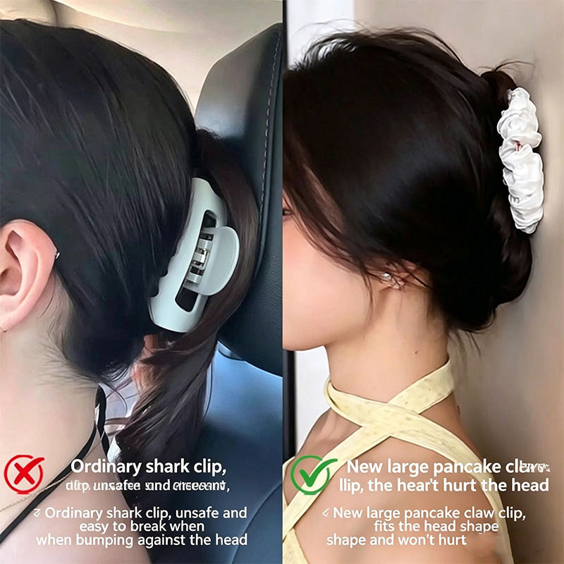 Không Đau Đầu Hoa Bud Donut Vuốt Tóc, Kẹp Tóc Phong Cách Scrunchie Vải Mềm, Giá Đỡ Đuôi Ngựa Chống Trơn Trượt Để Sử Dụng Hàng Ngày & Thường Ngày