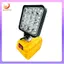 Đèn cắm trại LED 4 inch không dây, dùng pin 18V Li-ion, đèn pin dự phòng khẩn cấp, ánh sáng floodlight di động