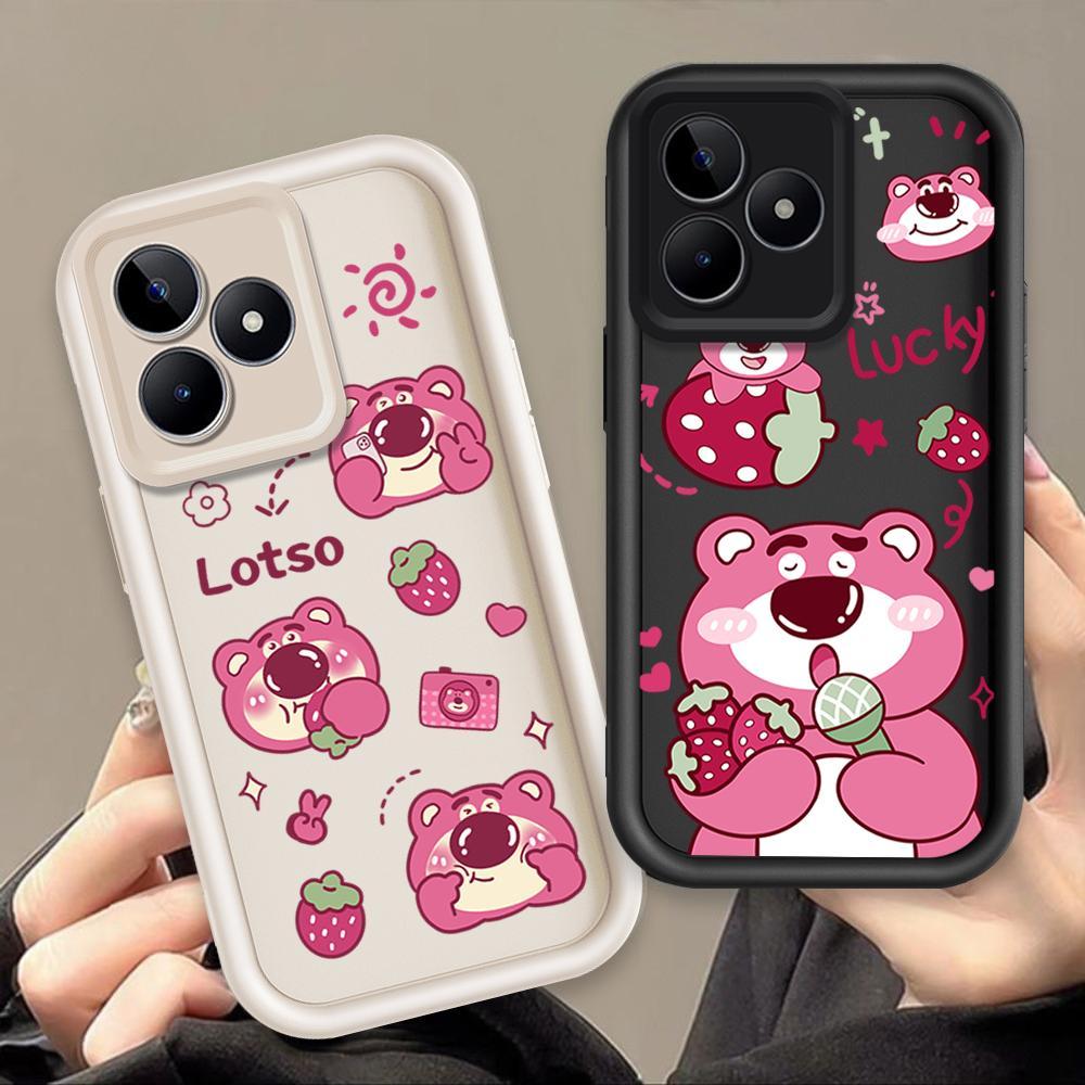 Ốp Lưng Cho Realme C53 C51 Note 50 C63 C61 Hoạt Hình Silicon Phụ Kiện Vỏ Điện Thoại Mềm TPU Câu Chuyện Đồ Chơi Lotso Mắt Thiên Thần Ốp Lưng Chống Sốc