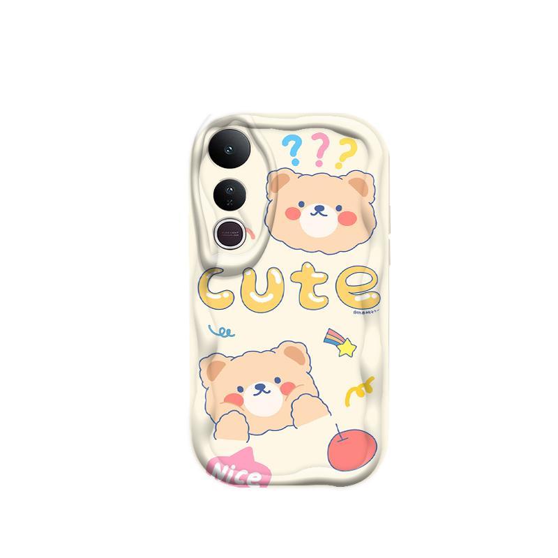 Thích hợp cho VIVO V50 Lite 3D Girls Soft TPU Bear Rilakkuma Vỏ điện thoại chống sốc