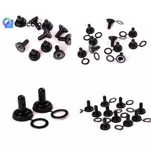 10 Cái Công tắc chuyển đổi đường kính 12mm Nắp cao su chống nước Mũ khởi động chống nước Đẹp
