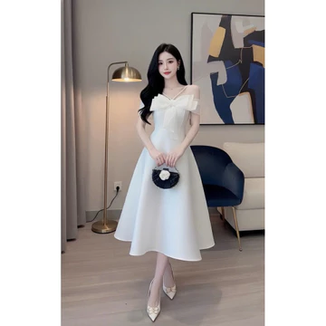 BEN FASHION DESIGN - ĐẦM TAPTA PHỐI NƠ NGỰC, ĐẦM ĐI TIỆC, ĐẦM ĐI CƯỚI, ĐẦM DIỆN TẾT, ĐẦM DỰ TIỆC CUỐI NĂM CỰC XINH