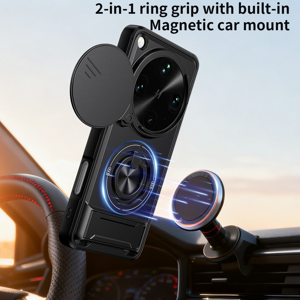Ốp Điện Thoại Đa Năng Sang Trọng Thích Hợp Cho OPPO Find X9 Ultra X9Pro 5G Dây 360°Giá đỡ vòng có vỏ máy ảnh Vỏ bảo vệ toàn diện chống sốc
