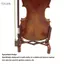 Toyuvn Giá đỡ nhạc cụ có thể gập lại Cấu trúc chắc chắn Đàn violin chuyên nghiệp Lắp đặt dễ dàng Kính thiên văn cho âm trầm
