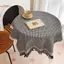 TRTR Pháp Ins Phong Cách Nhật Bản Mục Vụ Trắng Khăn Trải Bàn Cà Phê Vải Đầu Giường Bàn Retro sel Bàn Tròn Khăn Trải Bàn VN