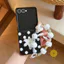Phone Case For SAMSUNG Galaxy ZFlip7 / Z Flip 6 / Z Flip 5 / Z Flip 4 / Z Flip 3 TPU Chain Polka Dot Lily Polka Dot Aesthetic Korean Cute