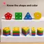 MJnmc 1 Bộ Giáo Dục Tương Tác Cho Bé Quà Tặng Montessori Cắm Đồ Chơi Và Phân Loại Màu Sắc Đồ Chơi Tháo Rời Staing Blo Mới