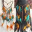 Phong cách mới Phong cách dân tộc Mũ lông vũ Phong cách bộ lạc kỳ lạ Phong cách Gypsy Biểu diễn sân khấu Phụ kiện dây buộc tóc lông vũ 260504