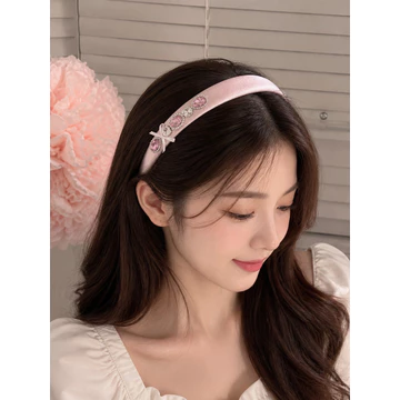Băng đô cài tóc bờm tóc cài tóc đính đá trái tim xinh xắn băng đô cài tóc tiểu thư phong cách Hàn Quốc dễ thương