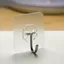 10 móc treo dán tường trong suốt hình hoa gọn gàng tiện dụng 6x6cm