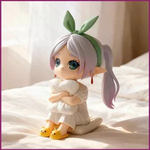 YT4 Frieren: Beyond Journey 's End Frieren Phong cách Pyjama dễ thương Beauty Girl Bộ sưu tập Nhân vật hành động