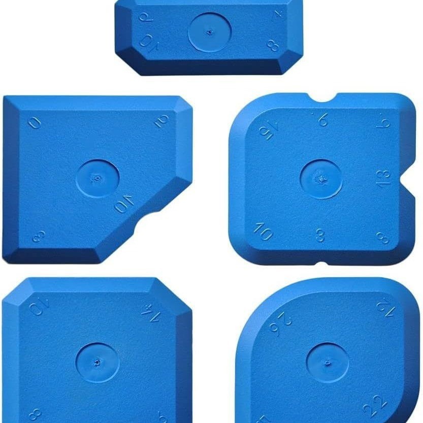 ✪Bộ dụng cụ làm đầy khớp silicon 5 mảnh Dụng cụ bịt kín Thìa vữa Thích hợp cho nhà bếp Phòng tắm Cửa sổ sàn U0WP