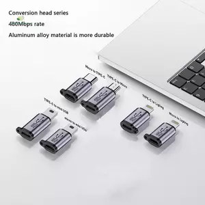 1 Bộ chuyển đổi USB Mini USB-C sang Micro USB Type-C sang Micro USB Nam cho điện thoại Máy tính bảng Bộ chuyển đổi sạc máy ảnh mới