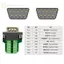 Đầu nối ge DB9 RS232 Nam Nữ 9 Pin RS485 Đầu nối đột phá n