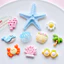 Set Charm Biển Sao Biển Vàng Tươi Gắn Dép Crocs Cá Cua Vỏ Sò Kính Dứa Phong Cách Summer Năng Động Dễ Thương