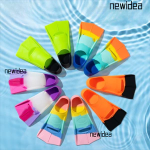Giày Flippers Bơi NEWIDEA, Vây Bơi Chống Trơn Trượt Thoải Mái, Giày Ếch Silicon Chuyên Nghiệp Cho Trẻ Em Người Lớn